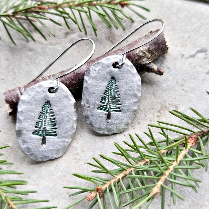 Kathryn's Collection - Wholesale Dangle Earrings - Pine Tree Earrings, Christmas Tree Earrings4