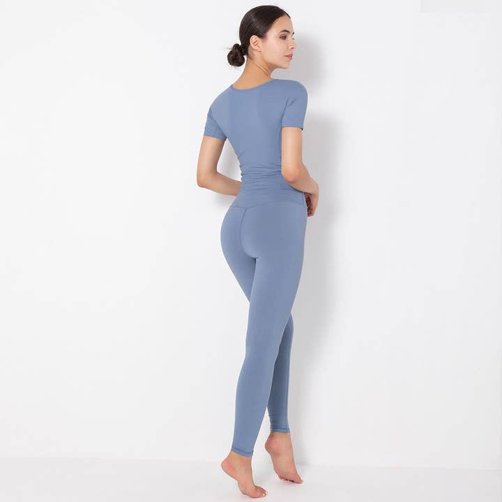 Active by Anna-Kaci - Wholesale Activewear Set - Women's - Side to Side Sculpting Set (two-piece set)11