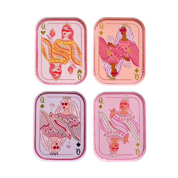 Queens Card Dinner Plates for wholesale by Jollity & Co. + Daydream Society