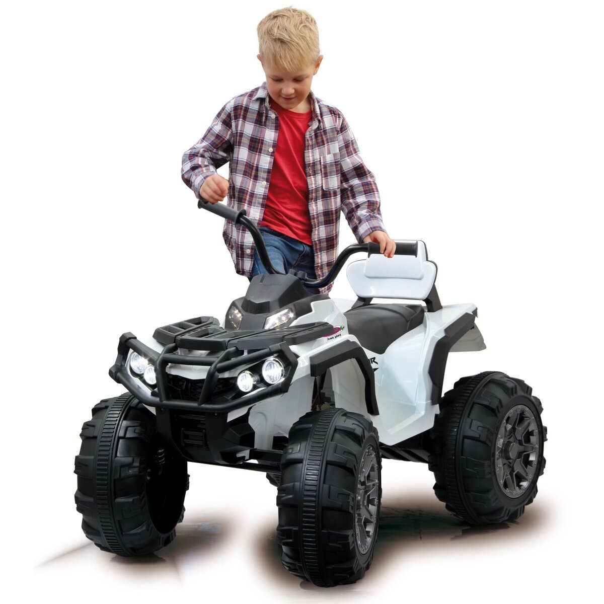 mhw24 – wholesale Toy car/truck – Child – Ride-on quad protector white 12V0