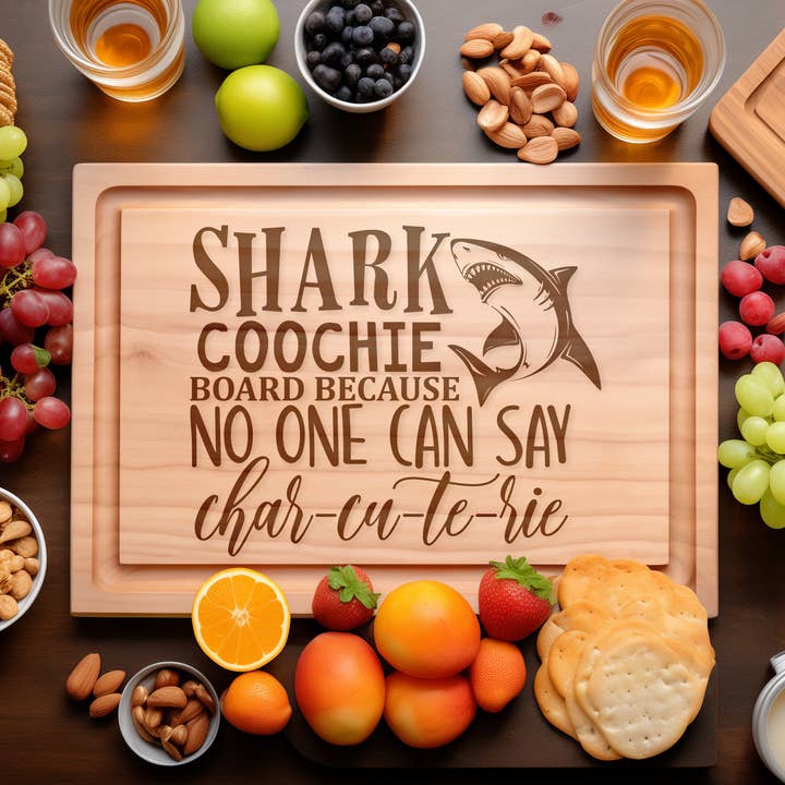Sharkcoochie Engraved Charcuterie Board – Funny Gift for wholesale by Southern Farm Signs