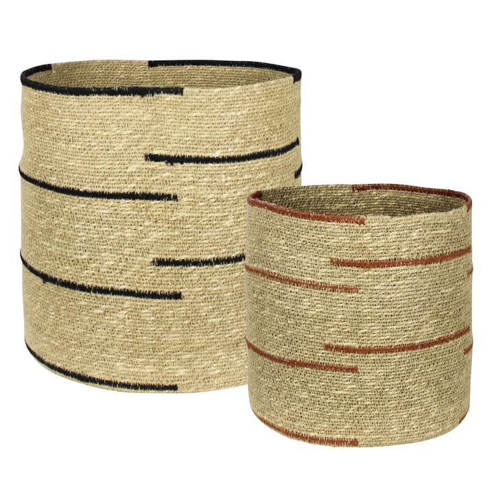Baskets, Seagrass, Set/2 for wholesale by HomArt