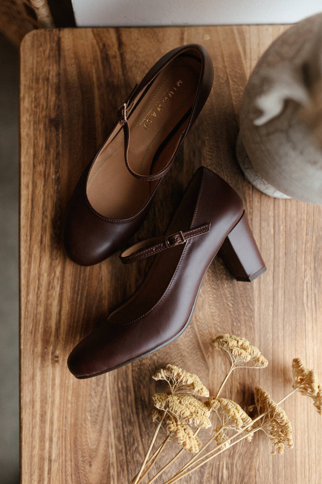 MIUMMASH DAMIAN TOMZIK - Wholesale Low heels – Women′s - Handmade Leather heels (6 cm)-Aurelia- Chocolate Brown 35-42