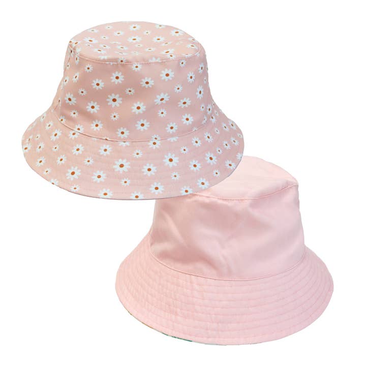 Roze Madeliefje Omkeerbare Vissershoed voor wholesale door Emerson and Friends