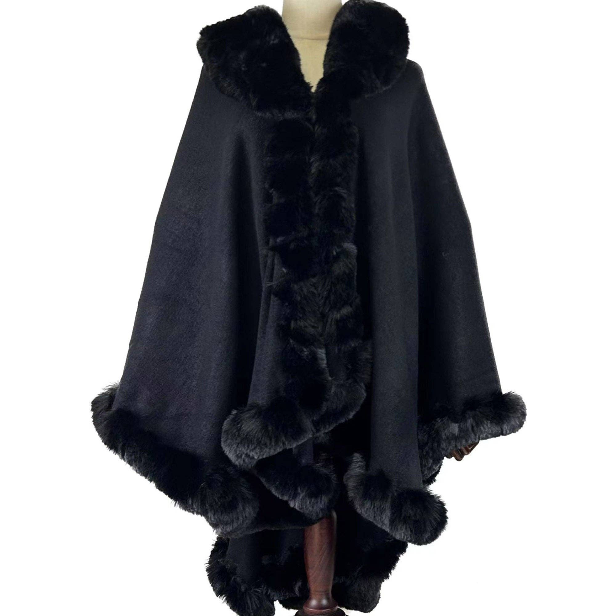 TAPA fashion – Engroshandel Pels-/kunstpelsfrakke - Dame – Ensfarvet pels sjal SW3719 (3 stk)0