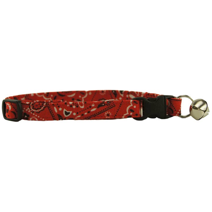 Red Bandana Cat Collar for wholesale by K9 Bytes, Inc.