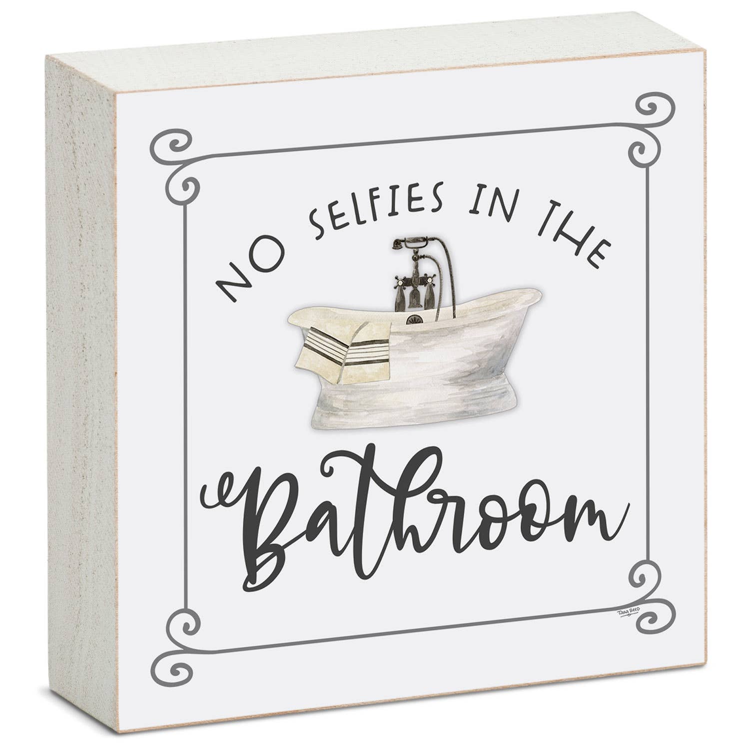CounterArt/Highland Home/Thirstystone - Wholesale Sign - "Bathroom Humor" Pre-Pack Wood Block Sign Display3