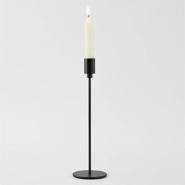 Truu Design - Wholesale Candle Holder - Metal Single Taper Candle Holder,Black, 11"H