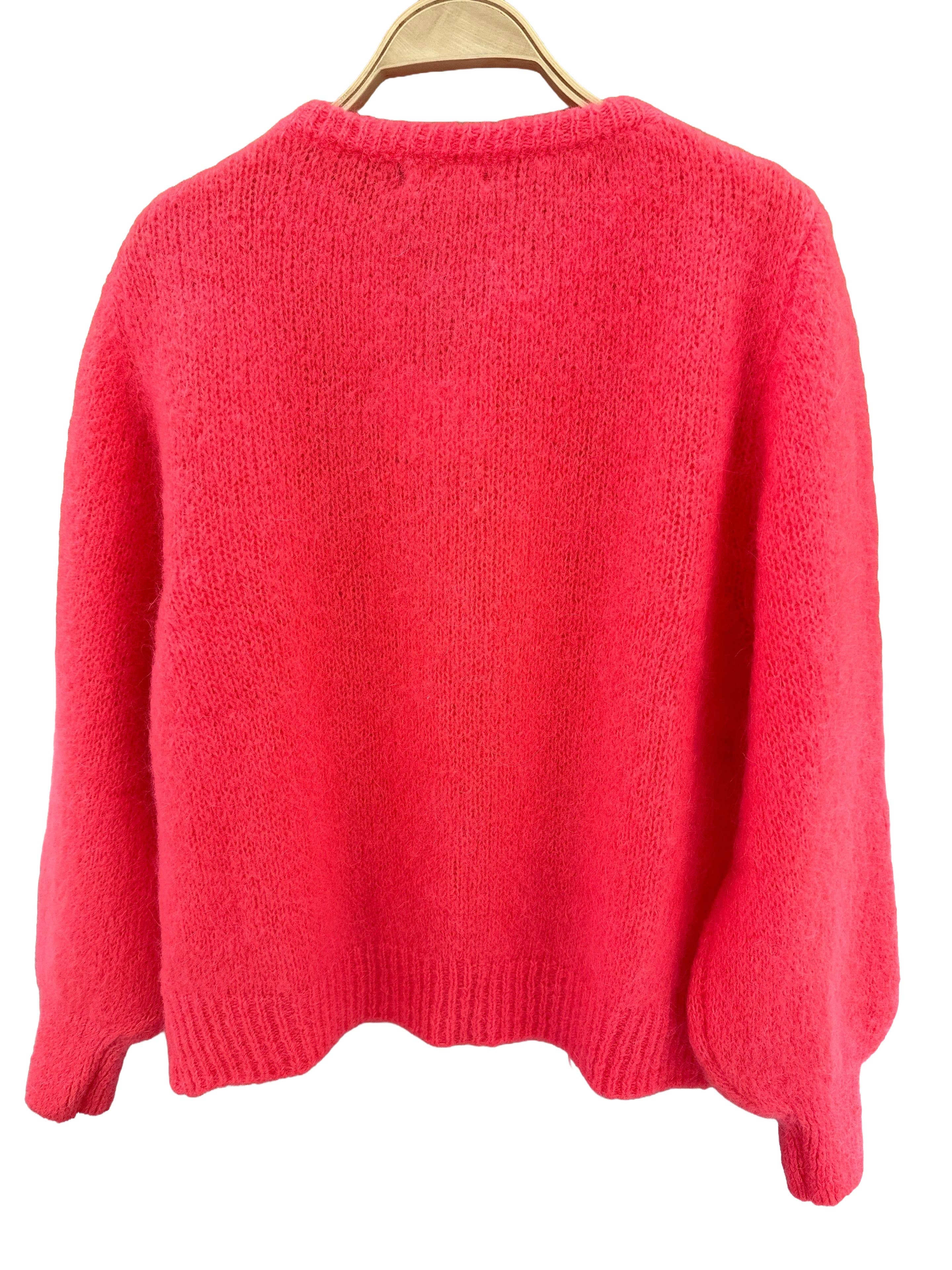 Orice – Cardigan - Mulher por atacado – Cardigã de tricô em lã mohair com laço - Orice23