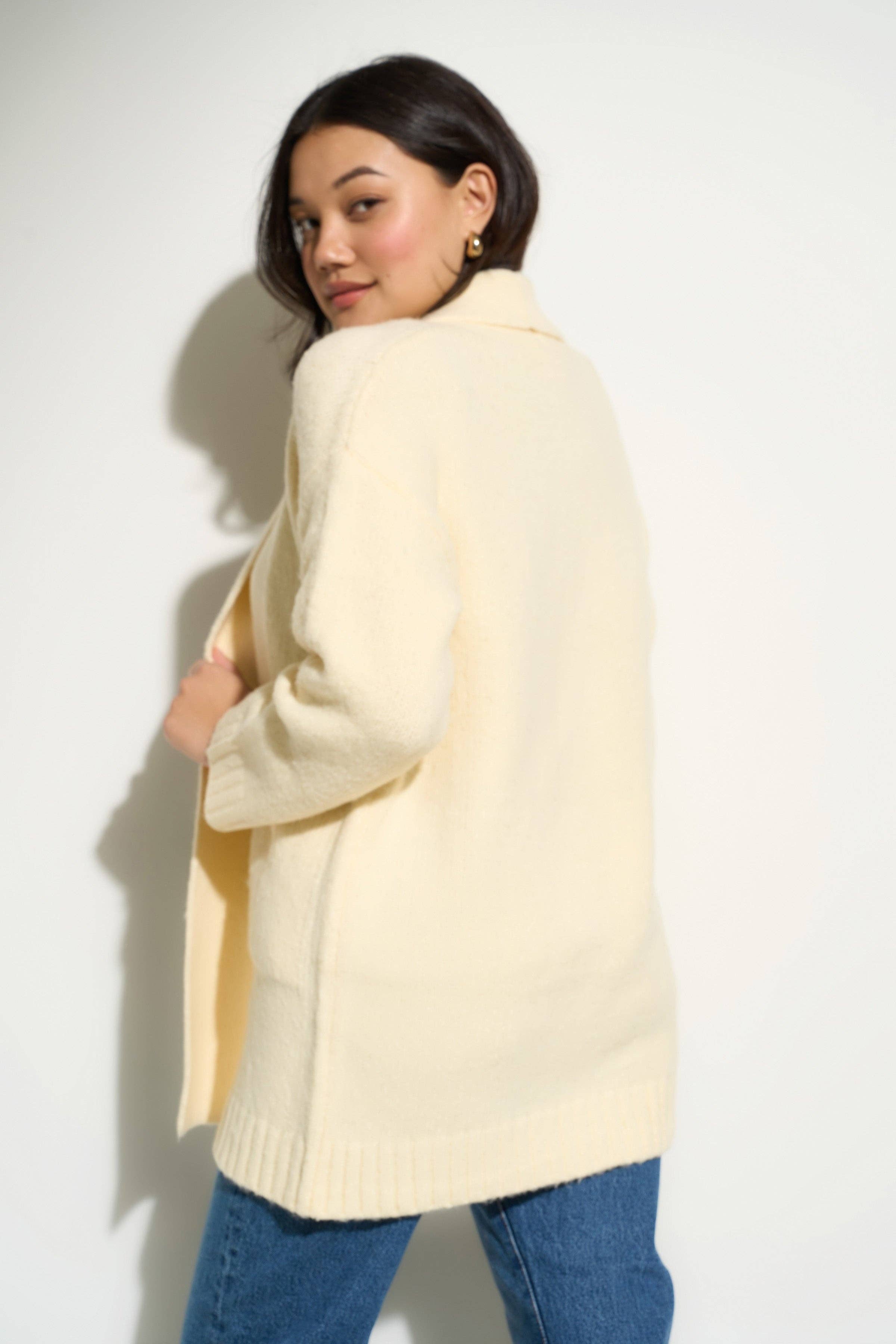 Callahan Knitwear - Wholesale Cardigan - Women's - Juliet Cardigan - Creme2