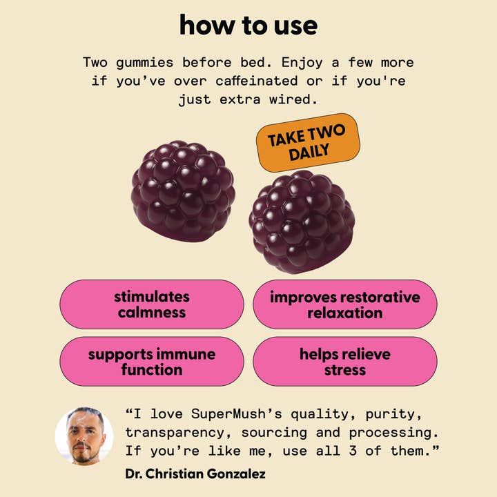 SuperMush - Wholesale Oral Supplement/Vitamin - Daily Sleep Gummies5