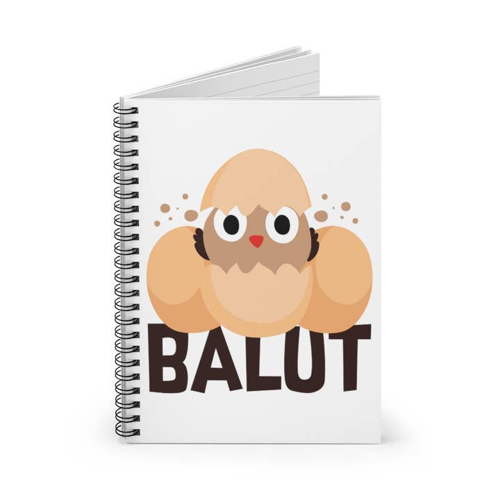 Teegarb LLC - Wholesale Notebook - Spiral Notebook Funny Prideful Filipino Balut Illustration Women Men Pinoy Humorous Distinctive1