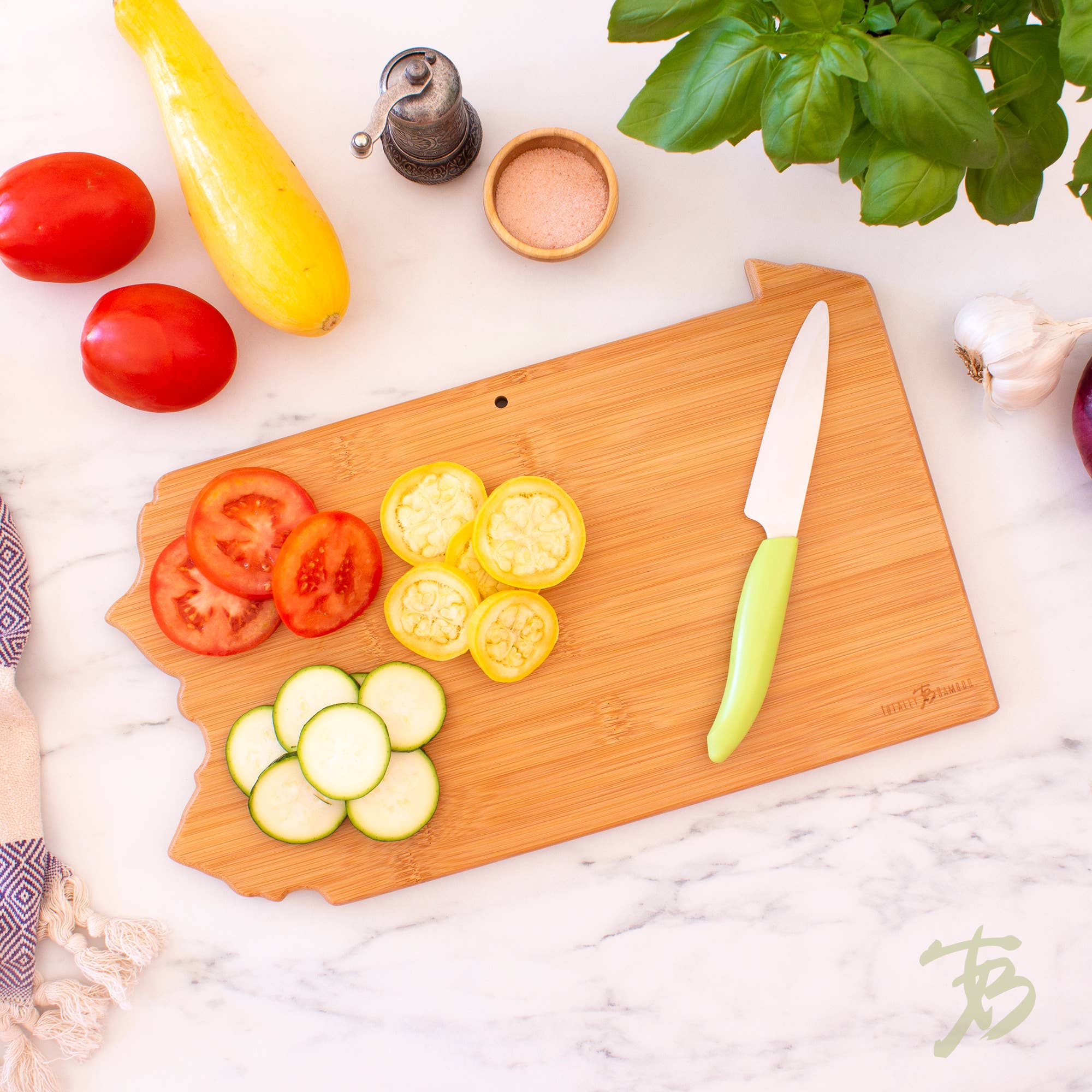 Totally Bamboo - Vendita all'ingrosso Taglieri - Tagliere Pennsylvania con Incisione Artistica2