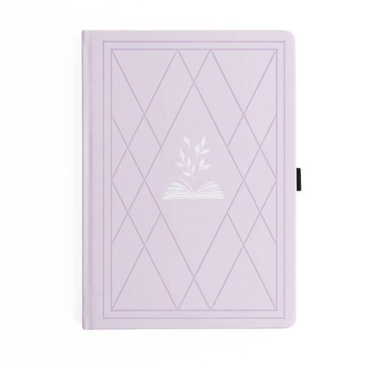 Vintage Library in Lilac: Reading Journal for wholesale by Archer and Olive