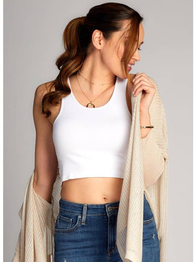 C'est Moi Clothing Co - Wholesale Tank Top - Women's - Bamboo Crop Tank Top- CEBT110513