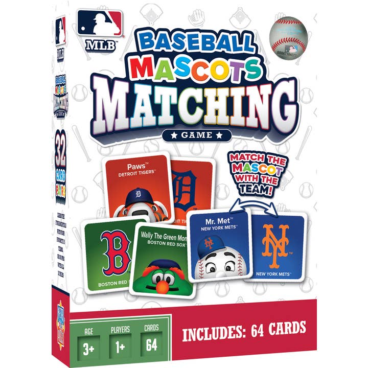 Masterpieces Puzzles - Wholesale Card Game - MLB - Mascots Matching Game