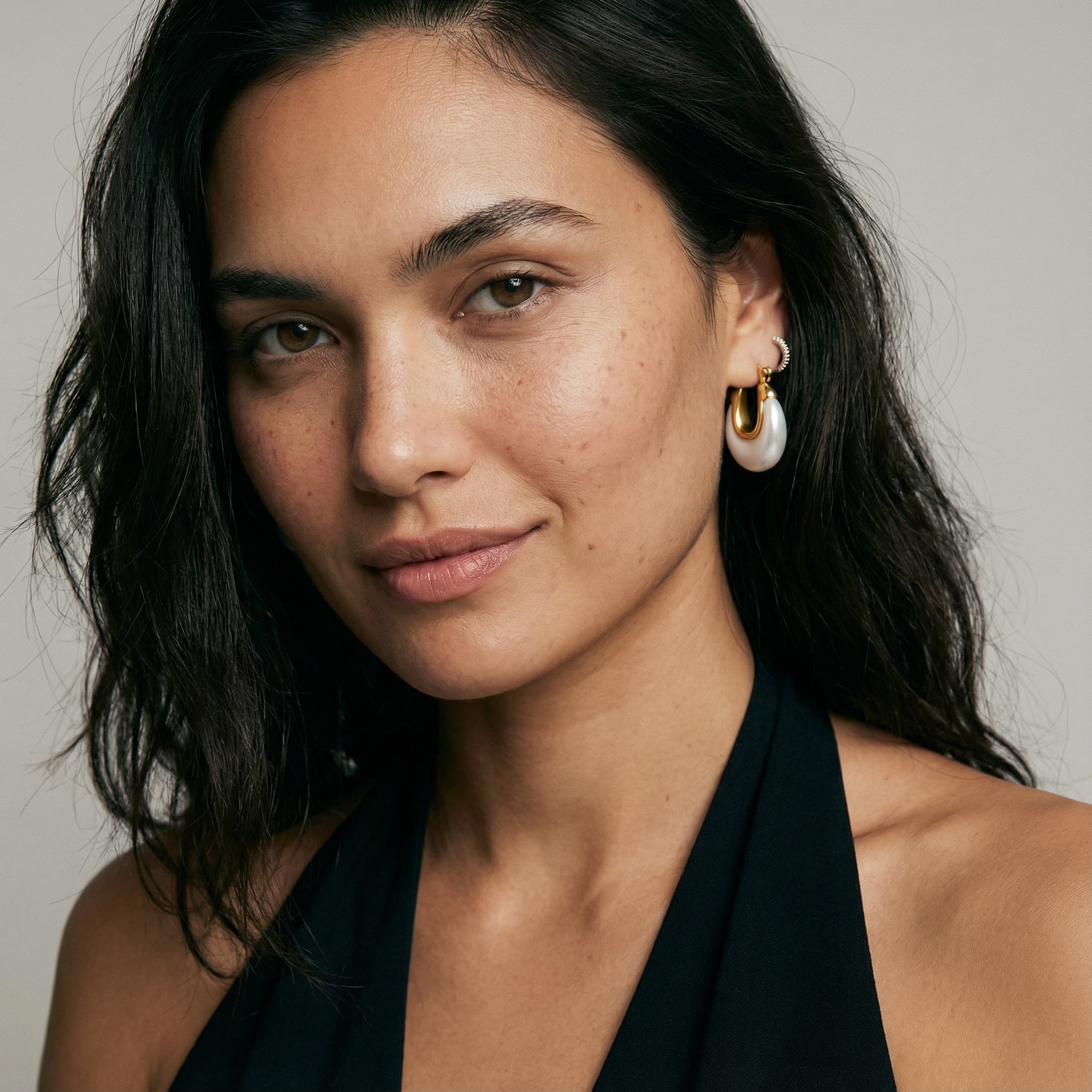 Hoft Studio - Wholesale Hoop Earrings - Echo Pearl Hoops1