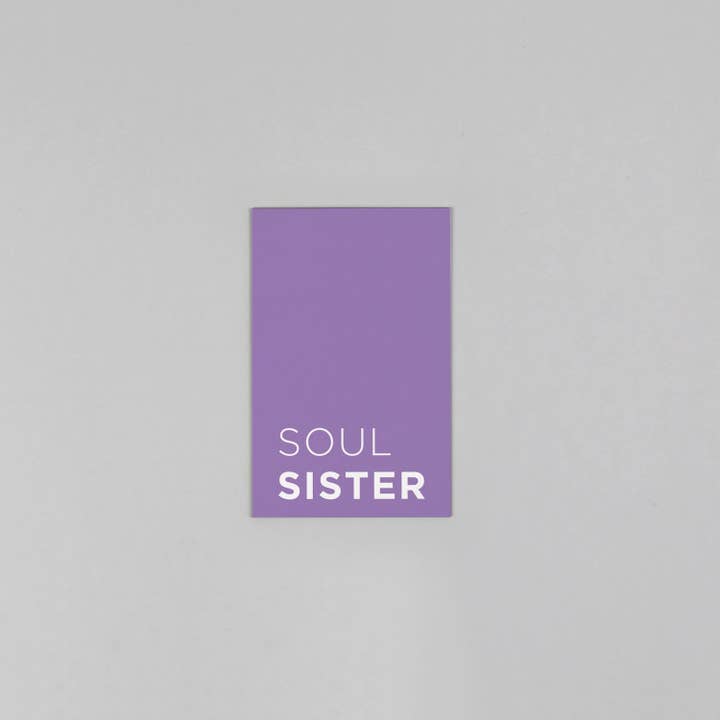 Minicartão de pasta de madeira Peace Sister por atacado de Kunst an Papier