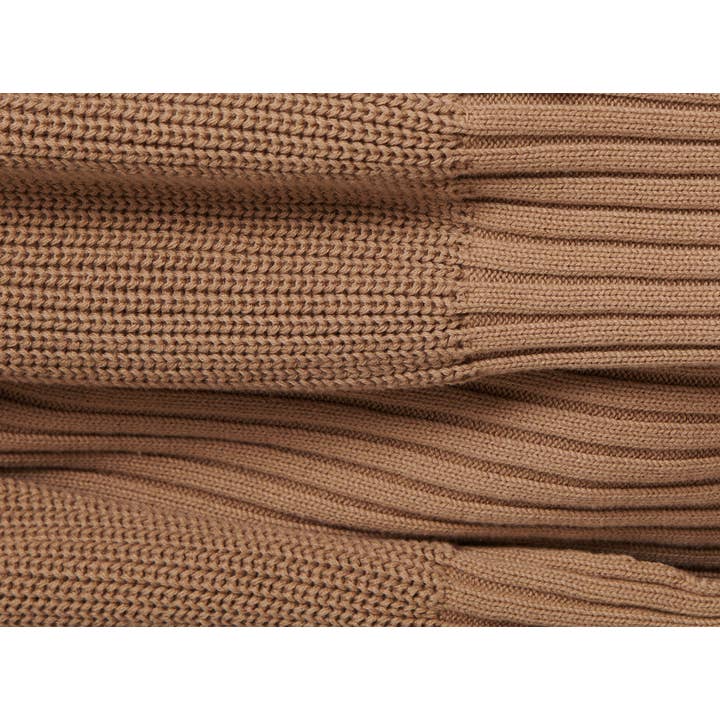 Brown knitted scarf SCAR made of pure organic cotton for wholesale on Faire3