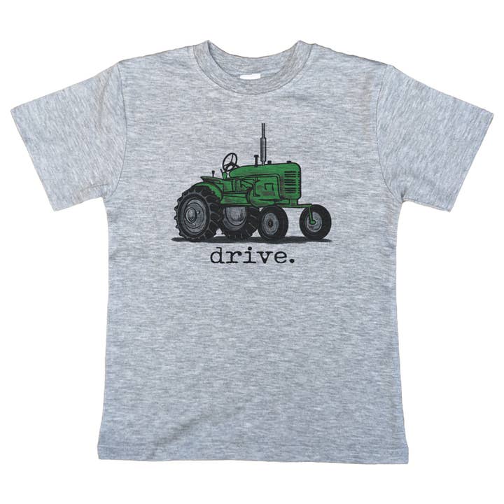 "Rijd" Groene Tractor Jongen Kleding Western Kleding Kinderen voor wholesale door Barefoot Baby