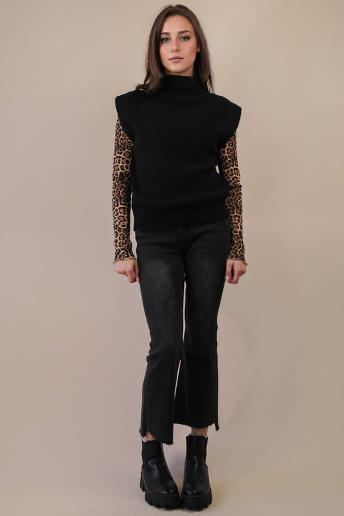 VERY J - Wholesale Sweater Vest - Women's - 12W3391N-Soft Knit Sweater Vest Top21