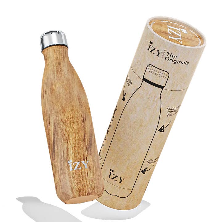 IZY Bottles - Wholesale Water Bottle - Thermos Bottle Design Brown Insulated Water Bottles