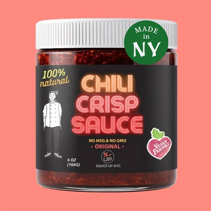 100% helt naturlig Chili Crisp Sauce - Original for engroshandel hos SAUCE UP NEW YORK