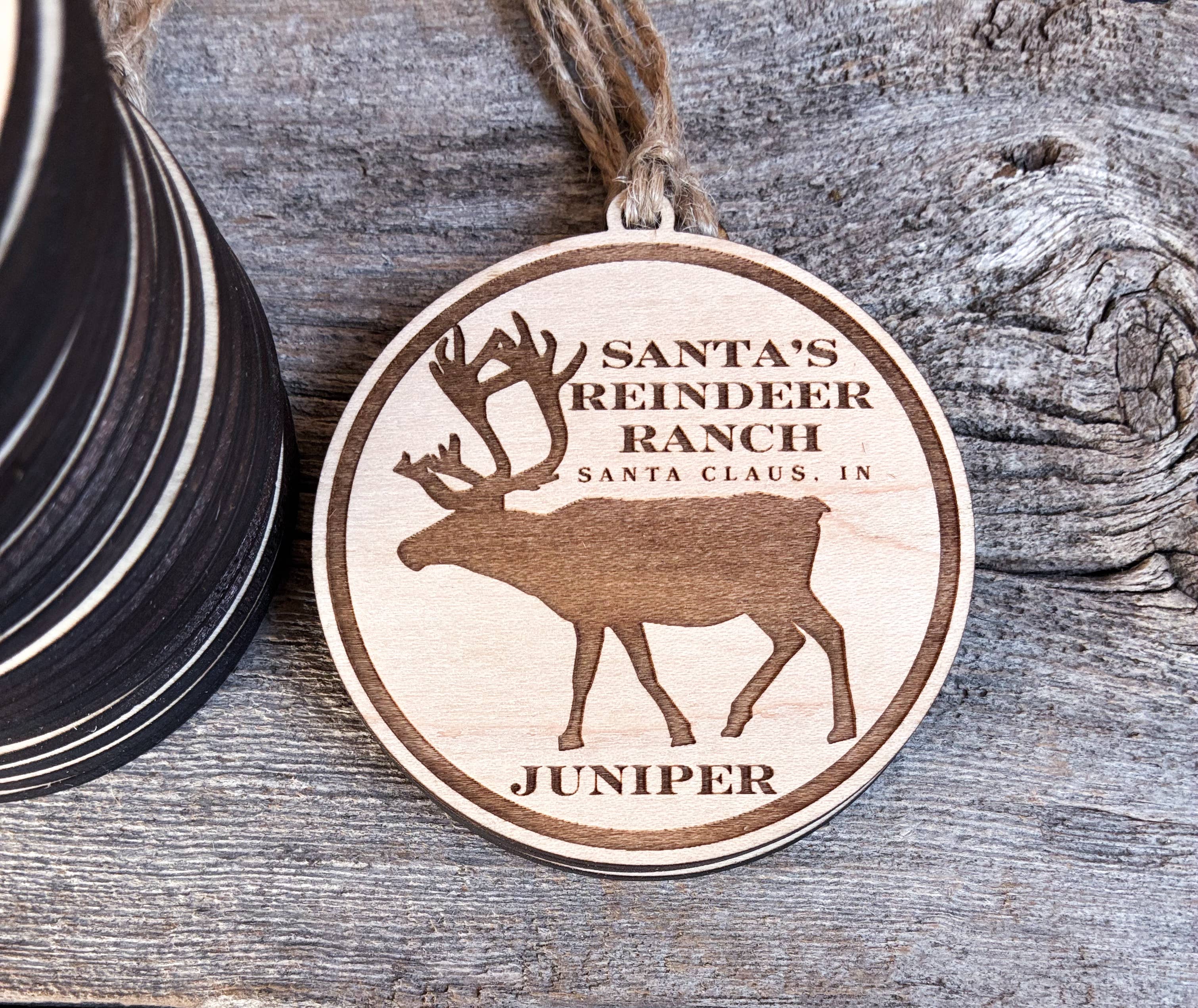 Wild Larch Creative - Wholesale Ornament - CUSTOM Wood Ornament | Custom Christmas Wood Ornament Eco12