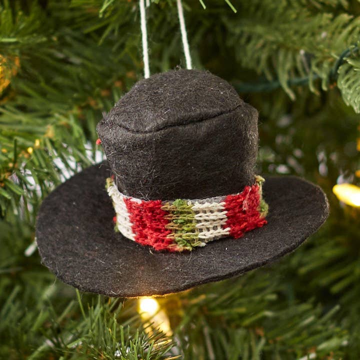 3-3/4" Miniature Black Felt Top Hat for wholesale by Factory Direct Craft