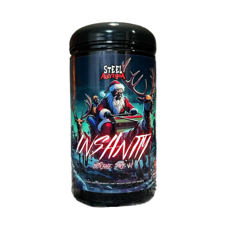 Insanity Preworkout by Steel Asylum for wholesale by Mass Cast, LLC