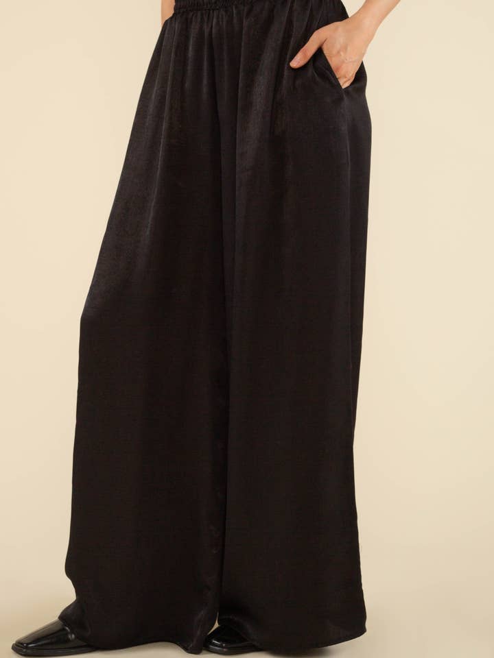 NLT - Wholesale Pants - Women's - Florence Flowy Satin Pants