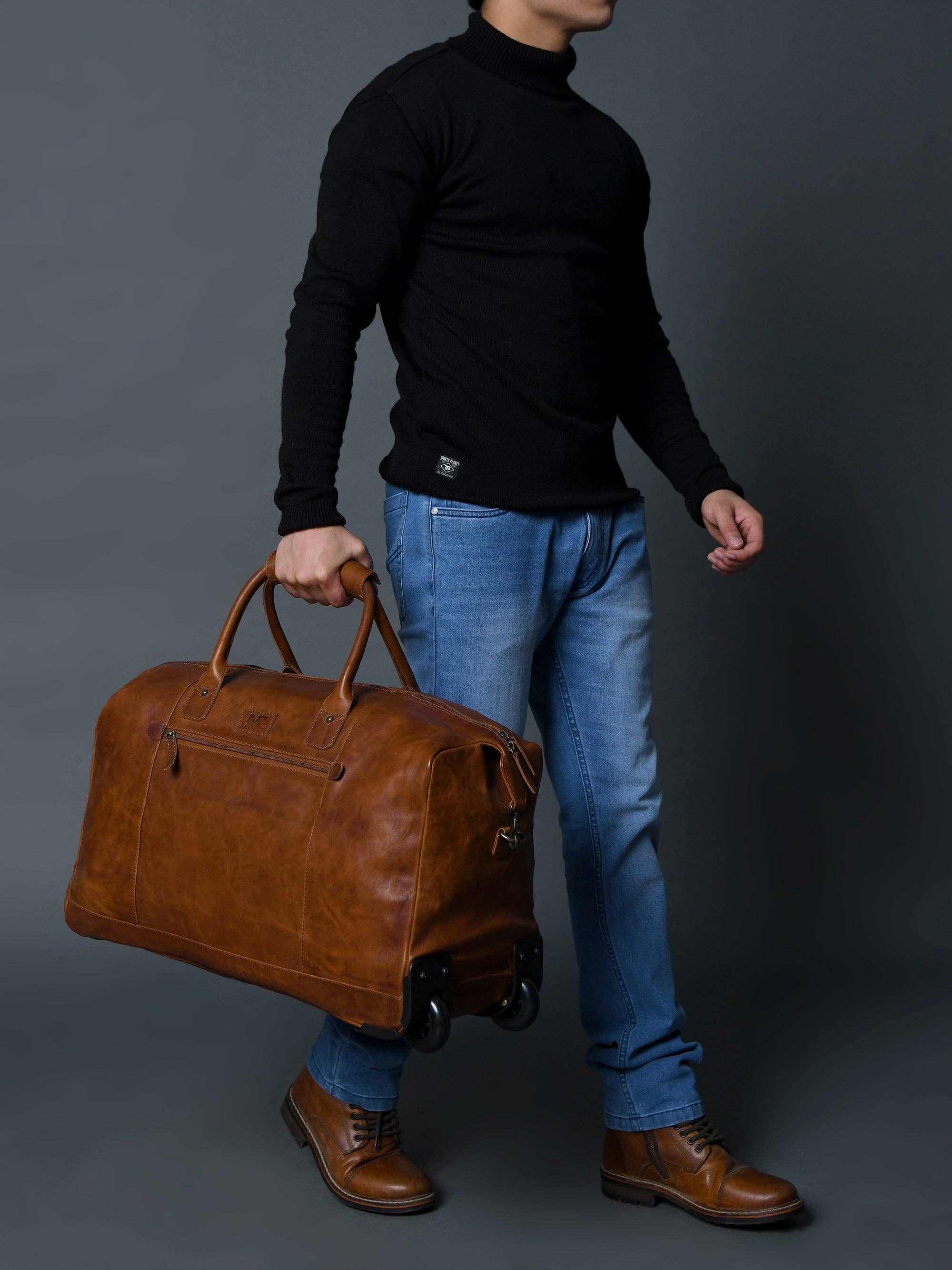 Classy Leather Bags - Wholesale Luggage - Harbor Leather Trolly Carry-On11