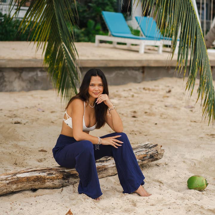 Lotus and Luna - Wholesale Pants - Women's - Oxford Cotton Wide Leg Pants10