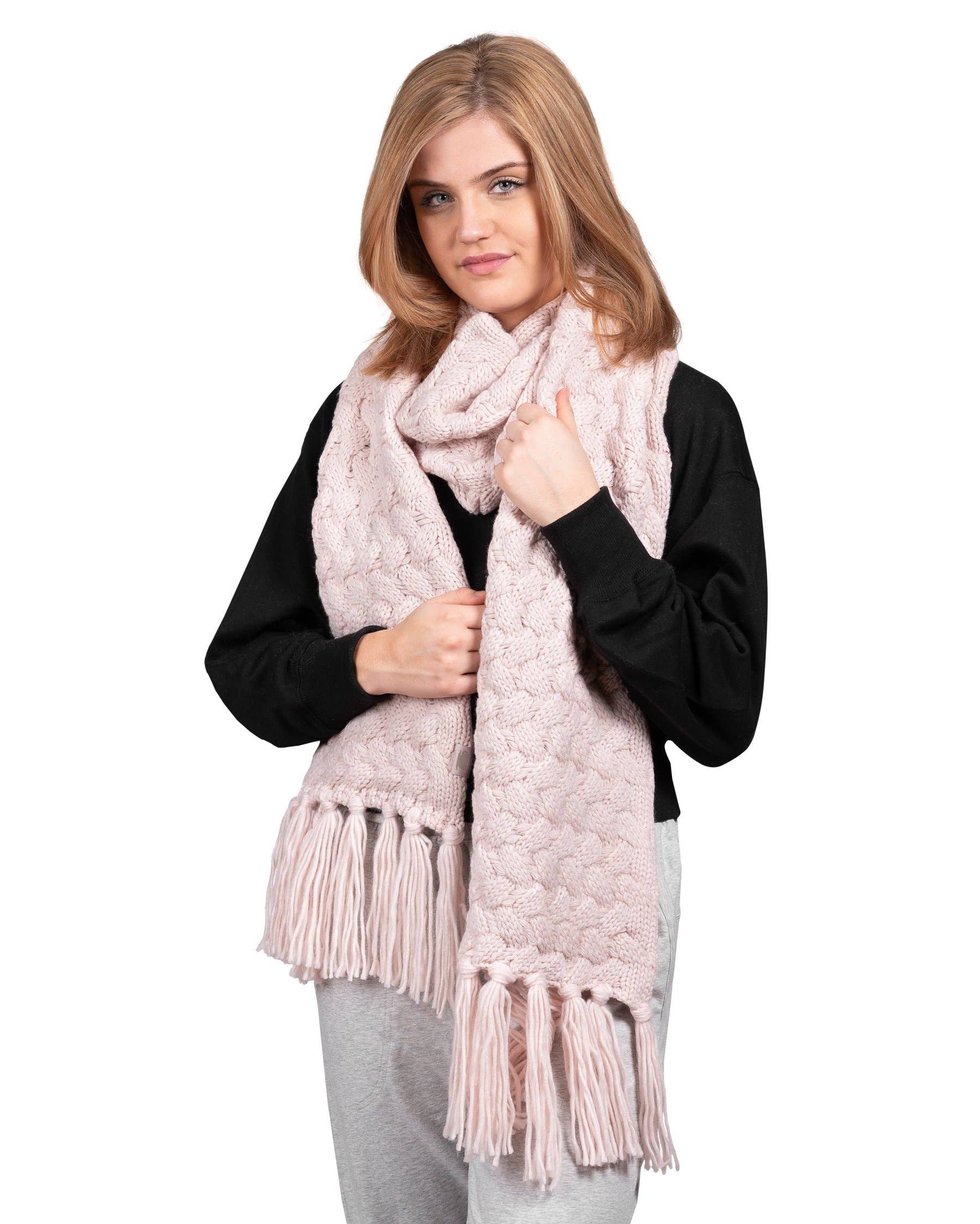 LATTELOVE - Wholesale Scarf - Women's - Twisted Texture Cozy Scarf3