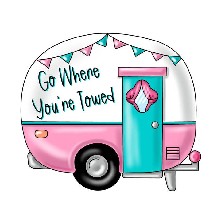 Camping-skylt, Husvagnsskylt, Sommarskylt, träskylt, PCD-W-021 för wholesale av DecoExchange