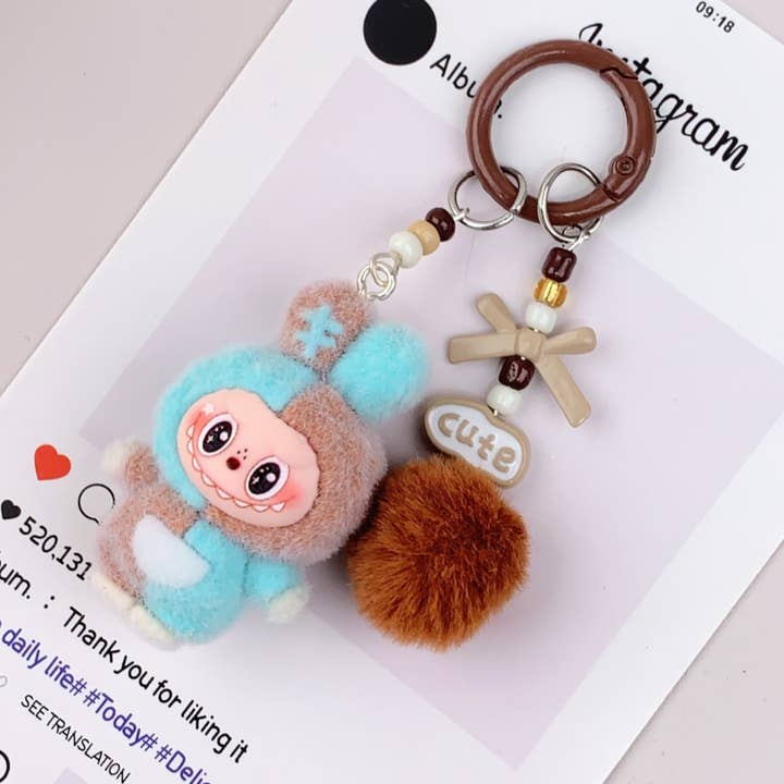 Lilyrosy(Duty free) - Wholesale Keychain - Women's - Labu Hot-Selling Cute Bunny Keychain holiday gifts10