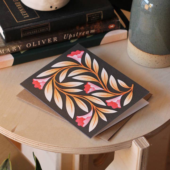 Julie Solvstrom Illustration - Wholesale Everyday Greeting Card - Floral Pink Flowers Greeting Card | Everyday Card | Nature2