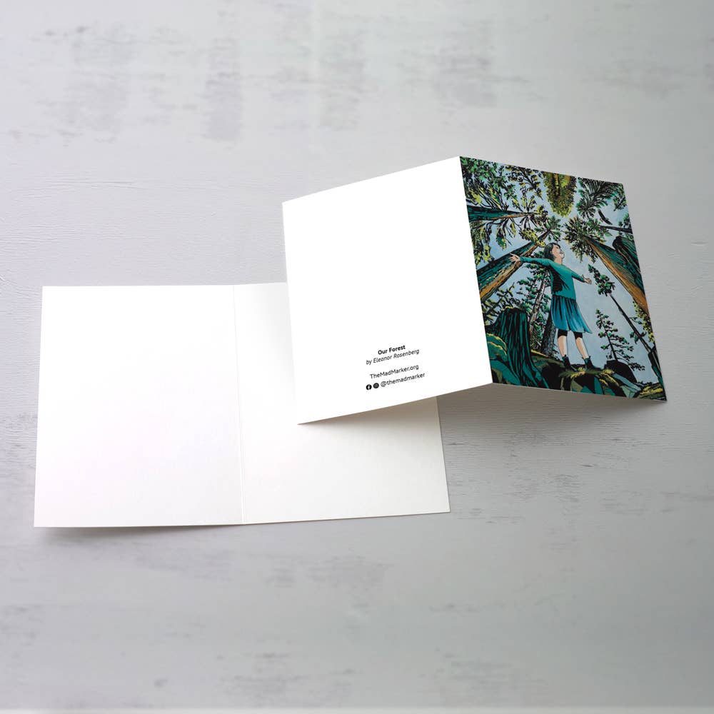 Eleanor Rosenberg Creative - Wholesale Gewone wenskaart - Onze Bos – Wenskaart (Binnenkant Leeg)1