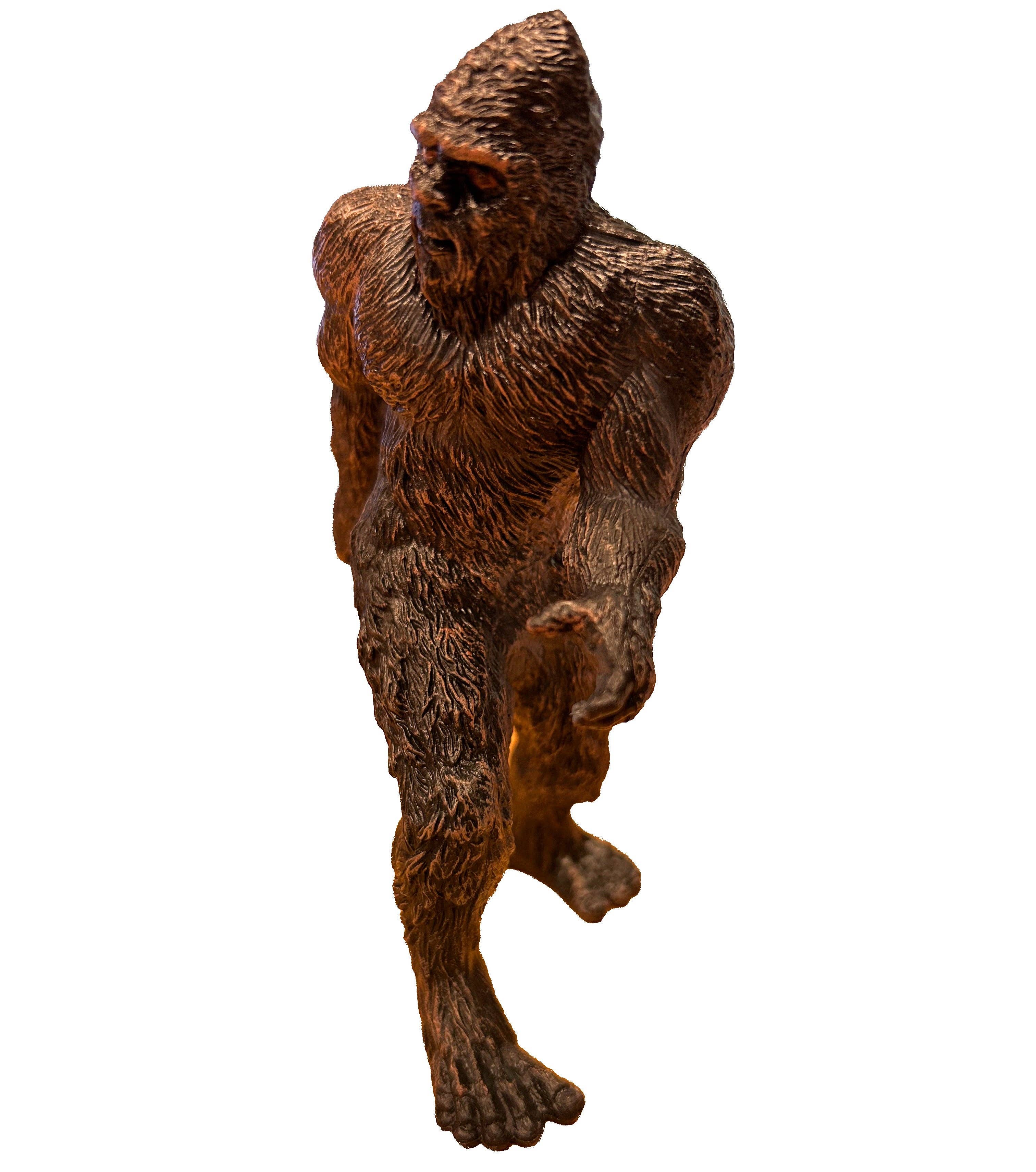 Texas Toy Distribution - Wholesale Decorative Figurine - Bigfoot Painted Resin Figurine, 5" Tall Dark Brown Cryptid2