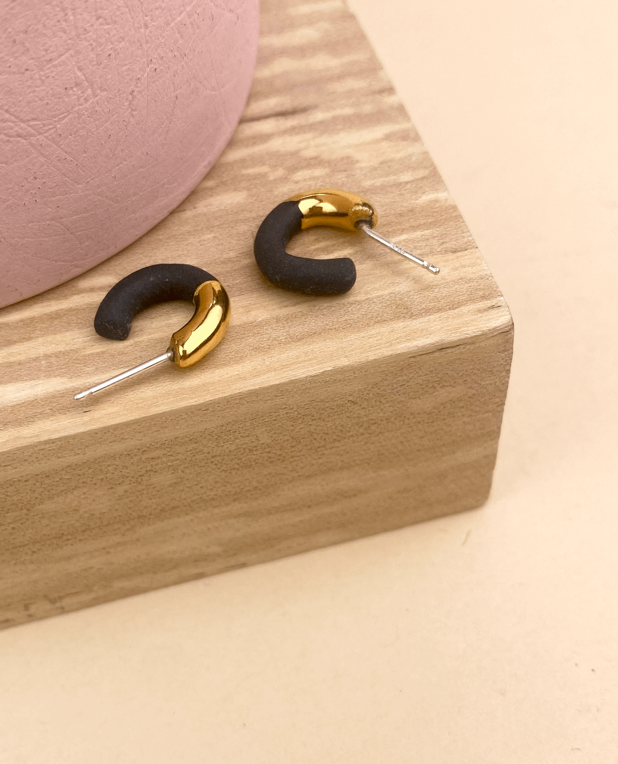 Barrow PDX - Wholesale Hoop Earrings - Porcelain Hoop Studs - Multiple Colors4