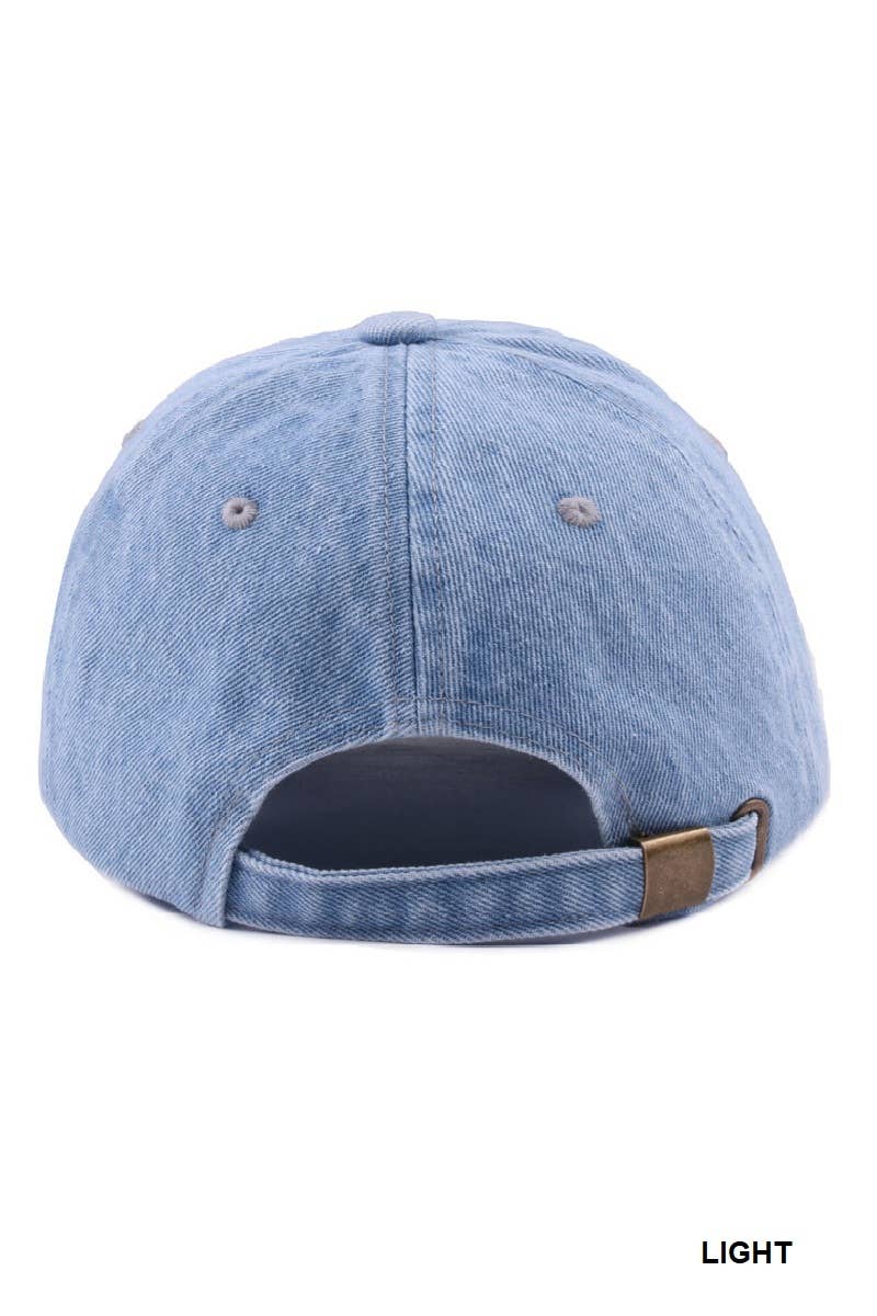 Vanilla Monkey – wholesale Baseball cap – Unisex – Denim Washed Cap4