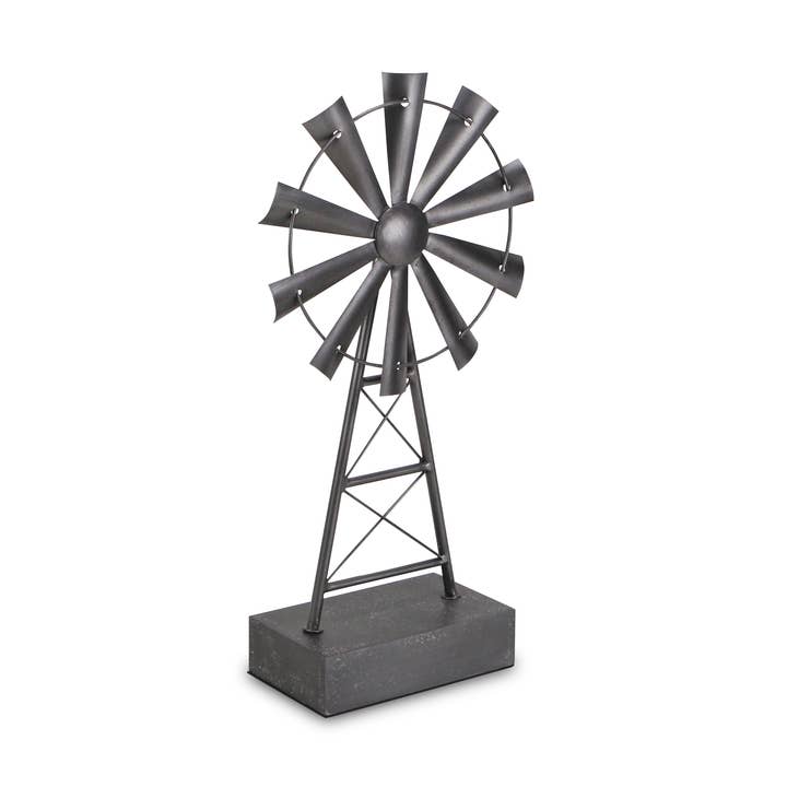 Fulvio Metal Windmill Table Decor for wholesale by Cheungs Home Decor
