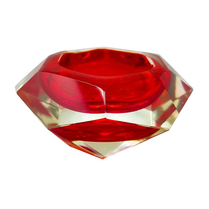 Cenicero o vaciabolsillos rojo asombroso de los años 60 por Flavio Poli para venta al por mayor de MadInteriorArt