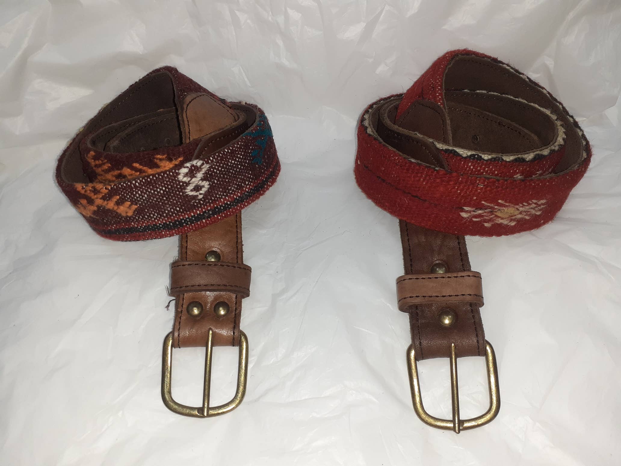 Hecho a mano – Engroshandel Bælte - Unisex – Læderbælte med Kilim2