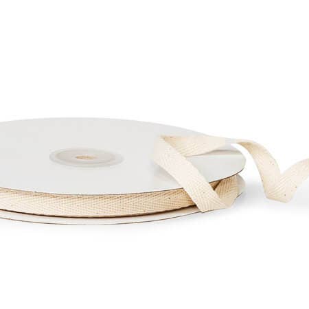 Natural Cotton Twill Ribbon for wholesale on Faire0
