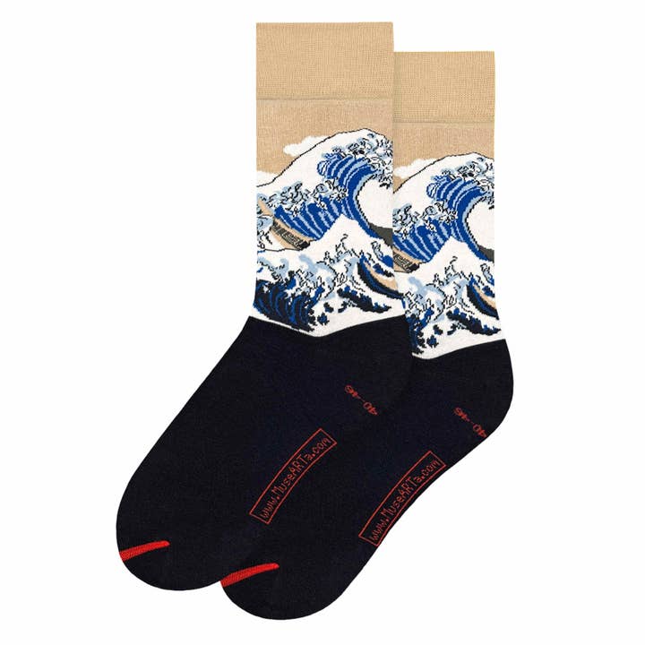 Katsushika Hokusai - Great Wave Beige License for wholesale by ART SOX - MuseARTa GmbH