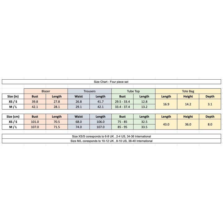 London Atelier Byproduct – wholesale Suit set – Women′s – Black White Striped Blazer Trousers Corset And Tote Bag Four Piece Set10