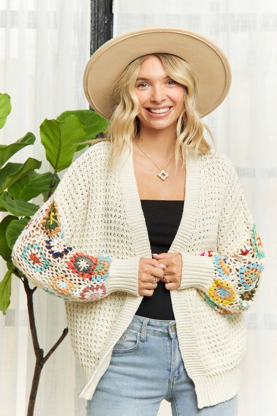 Madelyn - Wholesale Cardigan - Women's - LESW3410 - MULTI PATTERN CARDIGAN14