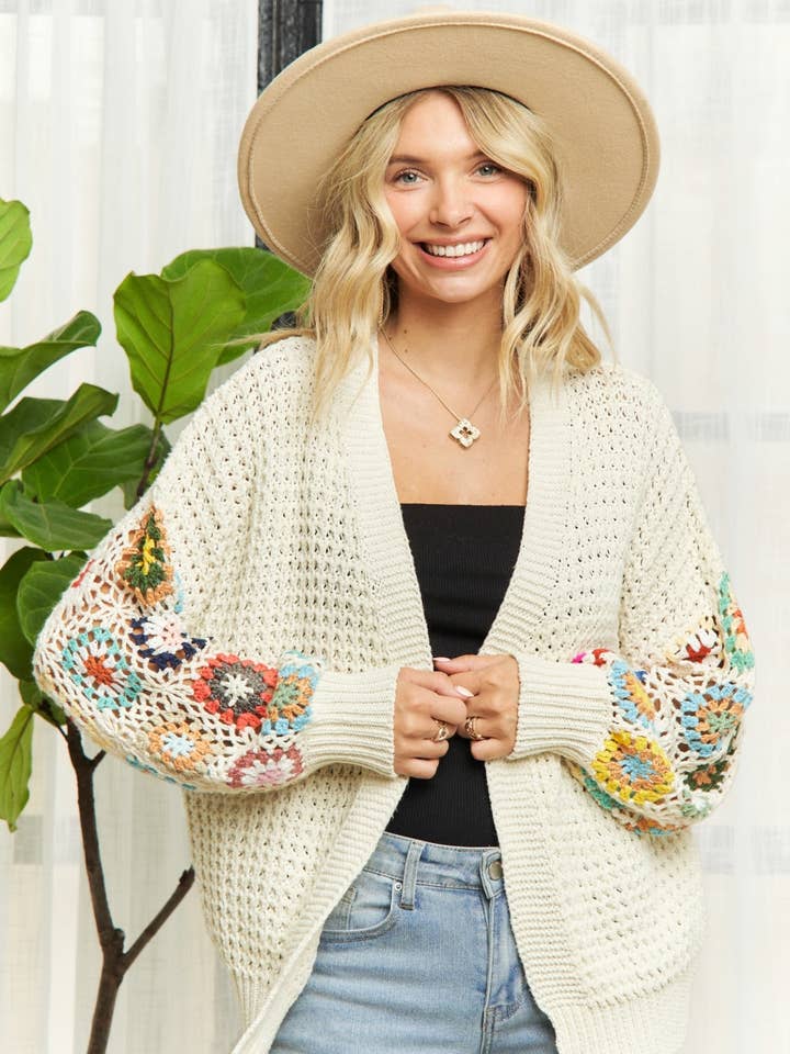 Madelyn - Wholesale Cardigan - Women's - LESW3410 - MULTI PATTERN CARDIGAN14