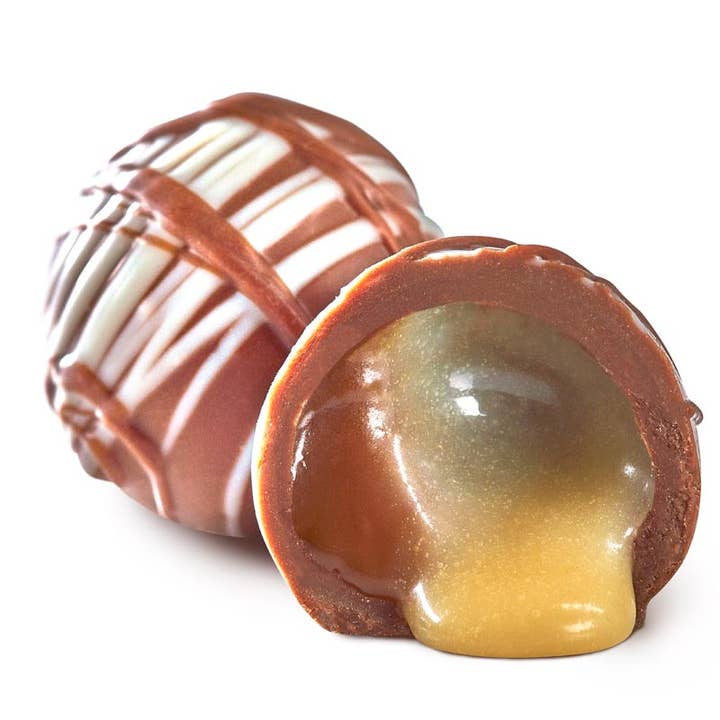 Milk Chocolate Caramel Cheesecake Truffle - 5 LB BULK for wholesale by Chocolate Chocolate Chocolate Company